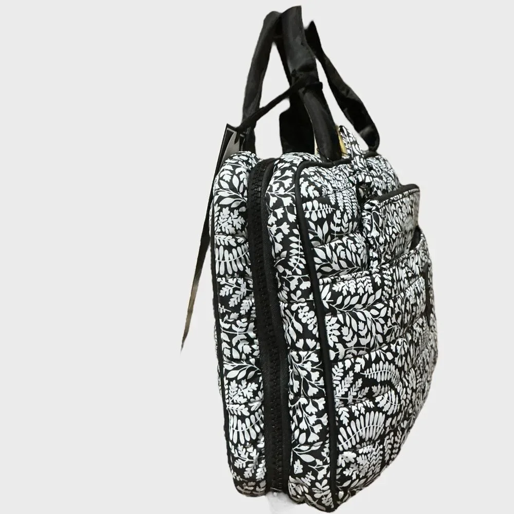 Dabney Lee Hanging Travel Organizer Cosmetic Toiletry Bag Black Floral NWT
